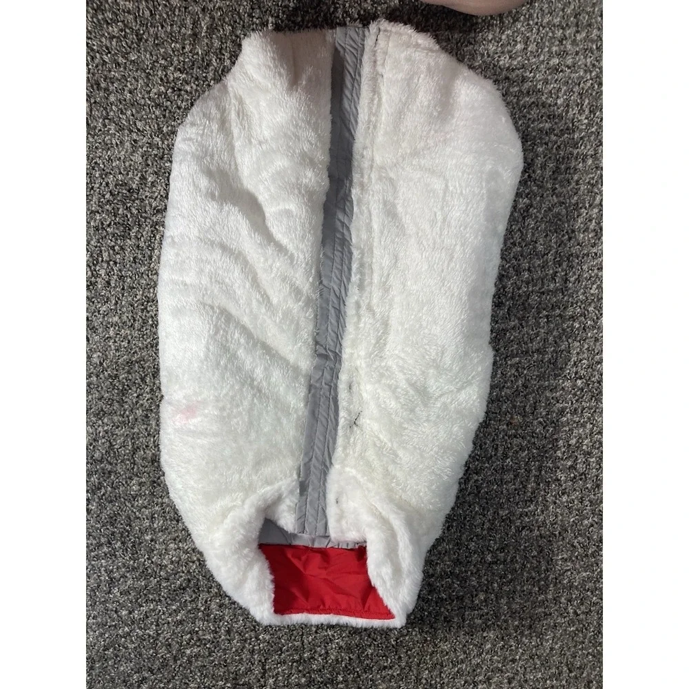 FUAMEY Warm Machine Washable Dog Coat Jacket XL‎ Red Gray White Polyester